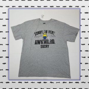 Minions Awkward T-Shirt Adult XL | New With Tags